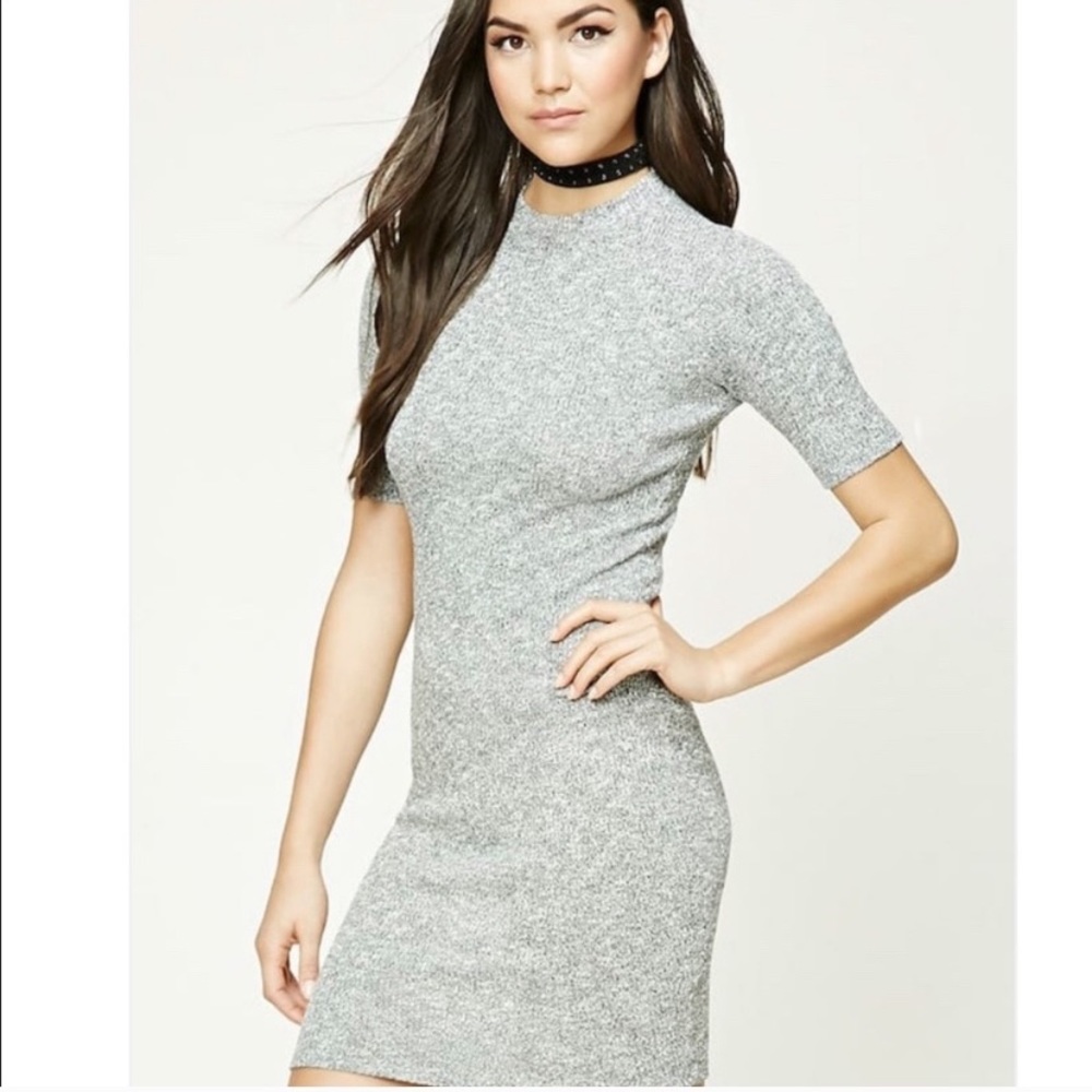 Knit Dress Knee Length Short Sleeves